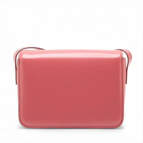 Celine Triomphe teen Leather Shoulder bag Pink - Picture 4 of 15